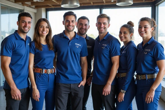 Friendly SkyDive USA staff answering questions